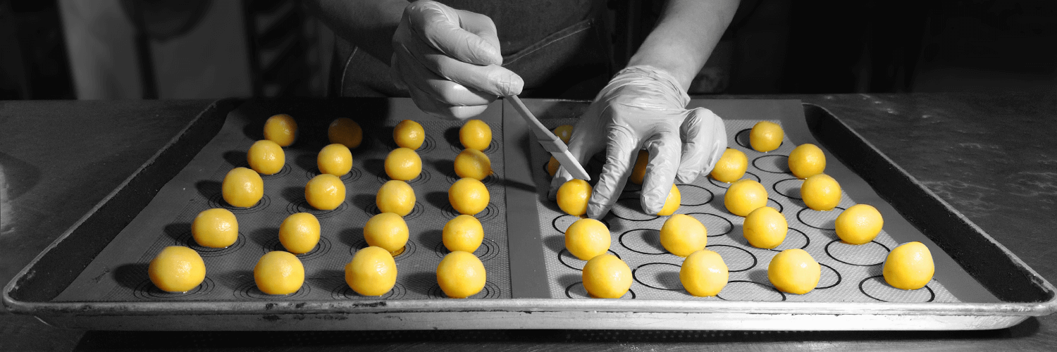 Preparing ingredients for baking